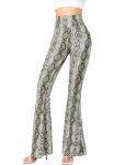 Yvette Bell Bottom Pants For Woman Lace High Waisted Flare Leggings Pants Black Sexy Disco 70S