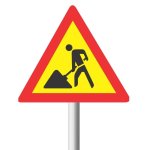 Roadworks Ahead Road Sign TW336
