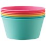 Clicks Reusable Plastic Bowl Set 6 Piece