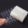 240PCS Super Strong & Easy-to-use Nail Adhesive - Waterproof Double-sided Tape For False Nails Perfect For Salon And Home Use Available In Pink Or Clear