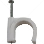 Pvc Saddle Round With Nail - 20MM 25