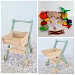 Shopping Cart + Breakfast Felt Set