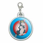 Graphics & More Tom And Jerry Tom Character Chrome Plated Metal Pet Dog Cat Id Tag