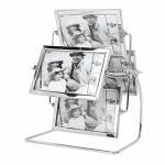 Teamsky Photo Frame Rotatable Ferris Wheel Family Pictures Frames Stainless Steel Desk Table Top Vintage Photo Frames Horizontal