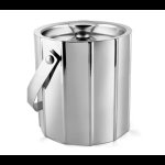 Tiara Ice Bucket Vertical Ribbed Pattern & Shiny Finish