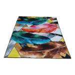 Smte 200CM By 150CM Modern 3D Geometric Design Area Rug FR1 With Smte Keyring With Keychain