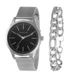 Gents Silver Watch 2 Piece Box Set- HBSM4058