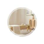 Round Mirror With LED Light Clear
