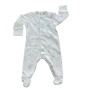 1-3M White Doggy Soft Terry Cloth Snapper Bodysuit - Zara