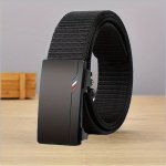 Fashion Men's Braided Belt Automatic Buckle Casual Belt Jeans Accessories