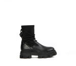 Black Chunky Ankle Boots For Women - 8 Black