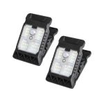 Kuker 2-PACK Clamp-on Solar Motion Lights - Wireless & Waterproof