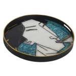 Geisha Decorative Tray Teal