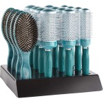 Olivia Garden Nanothermic Ceramic & Ion Oasis Display: 16 Brushes & Stand