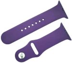 Silicone Strap For 42/44/45/49MM Iwatch S/m - Purple 42 Mm Silicone Watch Strap