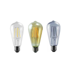 OL-ST64-8W-D- 8W LED Filament E27 - Various Colours - Gold