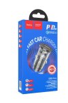 Hoco Fast Type C Car Charger 42.5 Watt Dual Port Usb+ Type C DZ3 Max