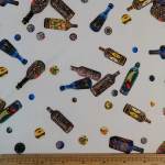 Ponti Roma Printed Fabric BOTTLES-4