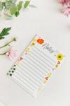Magnetic Acrylic A5 "notes" Planner - Florals