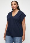 Edit V-neck Tee Plus - Navy