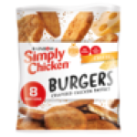 Frozen Cheese Flavoured Crumbed Chicken Patties 520G