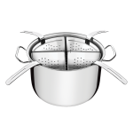 Tramontina 13.5L Stock Pot With Pasta Inserts