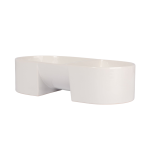 Tom Combo Pet Bowl - Gloss White
