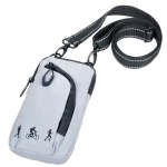 Smart Phone Holder: Crossbody Shoulder Bag With 2 Compartments Water Resistant Reflective