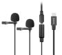 BOYA Dual Lavalier Microphones With Lightning Connector For Ios Devices