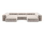U-shape Sofa - Faux Fur - Beige - 377CM X 241CM