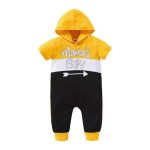 Mamas Boy Hooded All In One Romper 9-12M