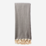 Herringbone Throw - Dark Grey