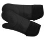 Extra Long Professional Silicone Oven MITT-1 Pair-thicken Heat Resistant Anti - Scalding Microwave Gloves-black