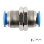 AirCraft Metal Bulkhead Str. Connector 12MM