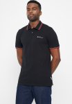 Ben Sherman Romford Short Sleeve Golfer - Black