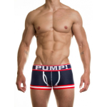 Pump Hollow Mesh Boxers Navy Red And White