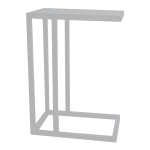Lazy Side Table - Light Grey Ferro Tex