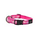 Rogz Fancy Dress Dog Collars - Beach Bum Large Pink Paws