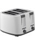 4-SLICE Toaster LV-TS1022 Extra-wide Slots Browning Control Cancel/defrost/reheat Functions Cool-touch Housing 1500W Power White