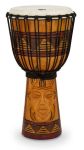 Origins Series 10 Inch Rope Tuned Wood Djembe Tribal Mask