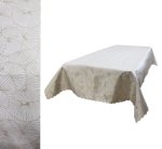 Beige Patterned Rectangular Table Cloth 150 250