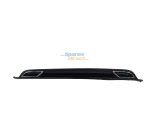 Vw Polo 8 R-line Rear Bumper Diffuser Gloss Black With Chrome Tips 18-22