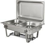 Chafing Dish With Double Pan Two Burner 9 L Double Pan
