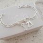 B51-C229-C33 -925 Sterling Silver 21ST Birthday Charm Bracelet With Charms