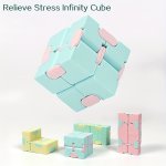 Macaroon Color Series Multicolored Cube Decompressing Toy Infinite Magic Cube