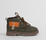 Chunky Ankle Boot - 2 Kids Khaki