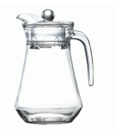 Glass Jug Arc Jug 1.3L & Lid Set Of 6