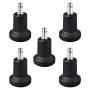 Office Chair Caster Wheels Replacement High Profile Bell Glides Replacement For Office Chair Without Wheels & Bar Stool Fixed Stationary Caster Glide 5-PACK-HOT