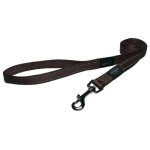 Rogz Pet Products Rogz Utility Extra Large 25MM Lumberjack Fixed Dog Lead - Chocolate Reflective
