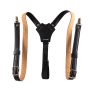 Black Leather Suspenders